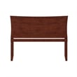 Pemberly Row Queen Wood Headboard with USB Charging Station in Walnut