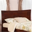 Pemberly Row Queen Wood Headboard with USB Charging Station in Walnut