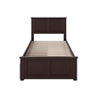 Pemberly Row Madison Twin XL Platform Bed  & Drawers in Espresso