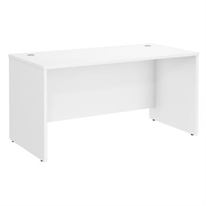 Pemberly Row 60W x 30D Office Desk in White - Engineered Wood