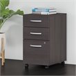 Pemberly Row 3-Drawer Mobile File Cabinet in Storm Gray - Engineered Wood
