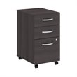 Pemberly Row 3-Drawer Mobile File Cabinet in Storm Gray - Engineered Wood