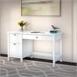 Pemberly Row Modern Computer Desk with Drawers in Pure White