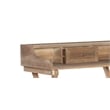 Pemberly Row Wood Folding Desk with Small Drawer in Rustic Brown Finish