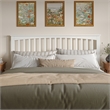Pemberly Row Mission King Wood Headboard in White