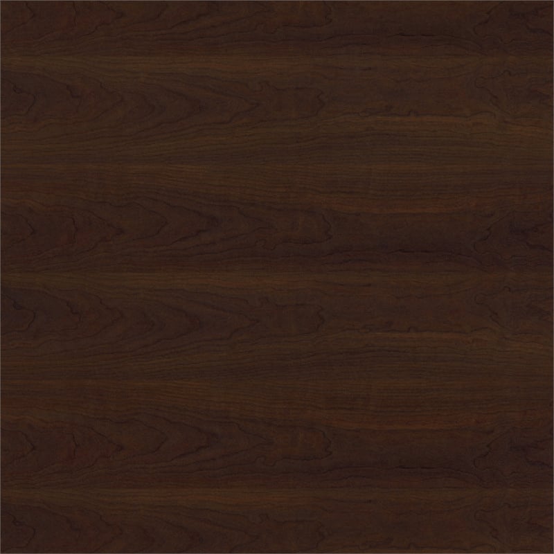 Pemberly Row Contemporary 5 Shelf Bookcase in Bing Cherry Finish