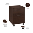 Pemberly Row Modern 2 Drawer Mobile File Cabinet in Bing Cherry