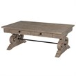 Pemberly Row Traditional Wood Rectangular Cocktail Table in Pine