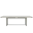 Pemberly Row Modern Conference Table Sitting Height - 8' White Ash