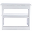 Pemberly Row Transitional Artisan-Crafted Wood Step Stool in White