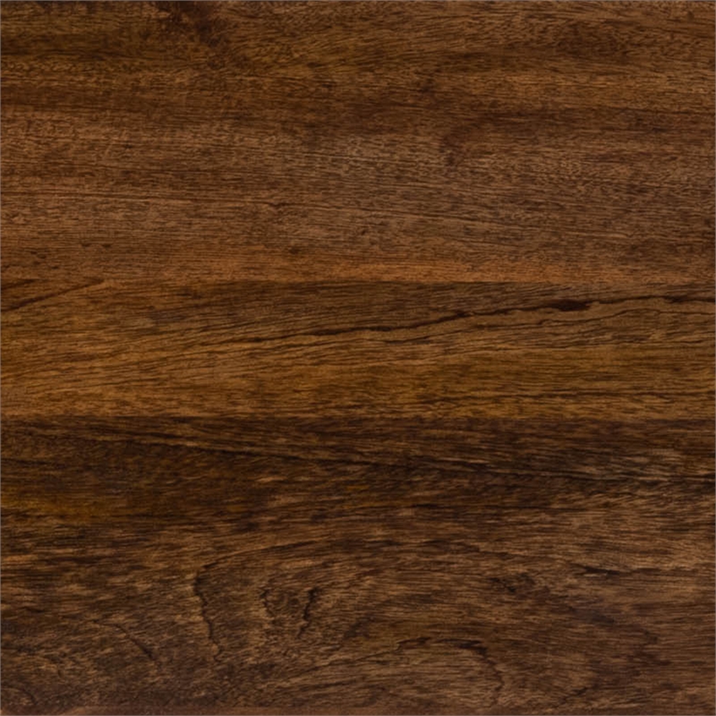 Pemberly Row Contemporary Solid Wood Console Table in Brown Finish