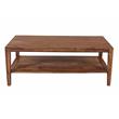 Pemberly Row Modern Solid Sheesham Wood Coffee Table - Natural.