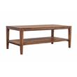 Pemberly Row Modern Solid Sheesham Wood Coffee Table - Natural.
