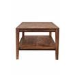Pemberly Row Modern Solid Sheesham Wood Coffee Table - Natural.