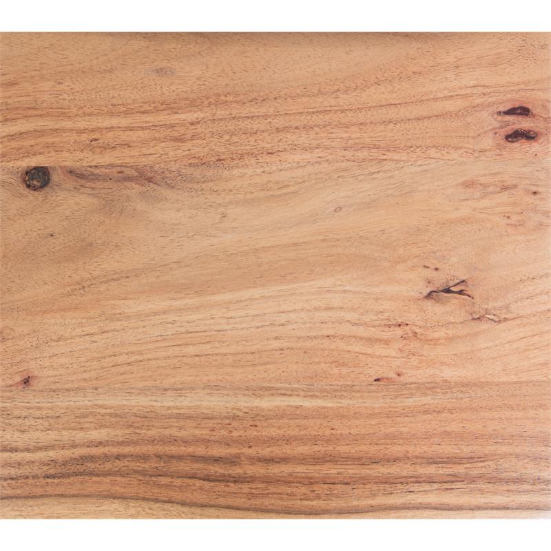 Pemberly Row Live Edge Solid Acacia Wood Console Table - Natural