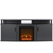 Pemberly Row Electric Fireplace TV Console for TVs up to 70