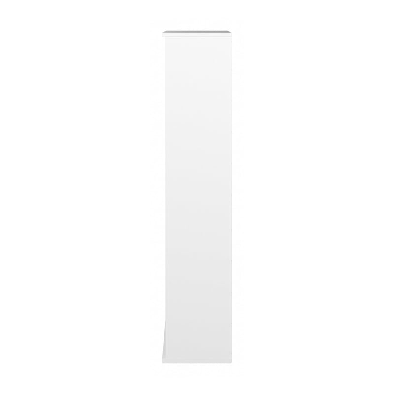 Pemberly Row 5 Shelf Bookcase in Pure White - Engineered Wood