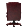 Pemberly Row High Back Faux Leather Tufted Executive Chair in Oxblood