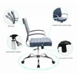 Pemberly Row Modern Leatherette Executive Swivel Office Chair In Navy Blue