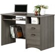 Pemberly Row Contemporary Computer Desk in Gray Maple Finish