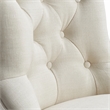 Pemberly Row Contemporary Cream Tufted Dining Chair Set of 2