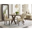 Pemberly Row Contemporary Cream Tufted Dining Chair Set of 2