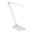 Pemberly Row Pivoting LED Lamp- Wireless Charging Pad & USB Port - White