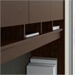 Pemberly Row 60W U Desk with Hutch and Drawers in Mocha Cherry - Engineered Wood