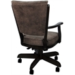 Pemberly Row Swivel Wood Dining Caster Chair Classic in Brown - Dark Walnut
