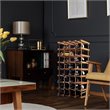 Pemberly Row Contemporary Pine Wood Wine Rack for 40-bottle in Natural