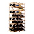 Pemberly Row Contemporary Pine Wood Wine Rack for 40-bottle in Natural