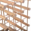 Pemberly Row Contemporary Pine Wood Wine Rack for 40-bottle in Natural