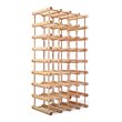Pemberly Row Contemporary Pine Wood Wine Rack for 40-bottle in Natural