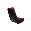 Pemberly Row Floor Chairs Black and Red Leather PU