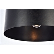 Pemberly Row 1-Light Transitional Metal Pendant in Vintage Black