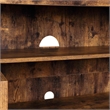 Pemberly Row TV Stand with Storage Cabinets in Brown Wood Finish