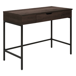 Pemberly Row Contemporary Sit-To-Stand Desk in Ozark Ash Engineered Wood