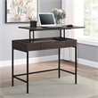 Pemberly Row Contemporary Sit-To-Stand Desk in Ozark Ash Engineered Wood