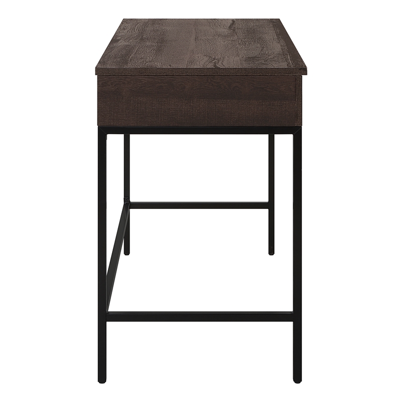 Pemberly Row Contemporary Sit-To-Stand Desk in Ozark Ash Engineered Wood