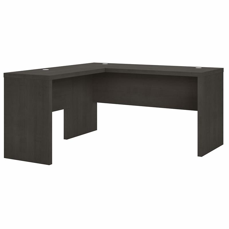 Pemberly Row L-Shaped Desk in Charcoal Maple - Engineered Wood