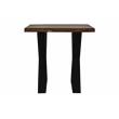 Pemberly Row Contemporary Solid Sheesham Wood End Table - Brown