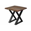 Pemberly Row Contemporary Solid Sheesham Wood End Table - Brown