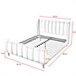 Pemberly Row Green Velvet King Upholstered Channel Tufted Bed