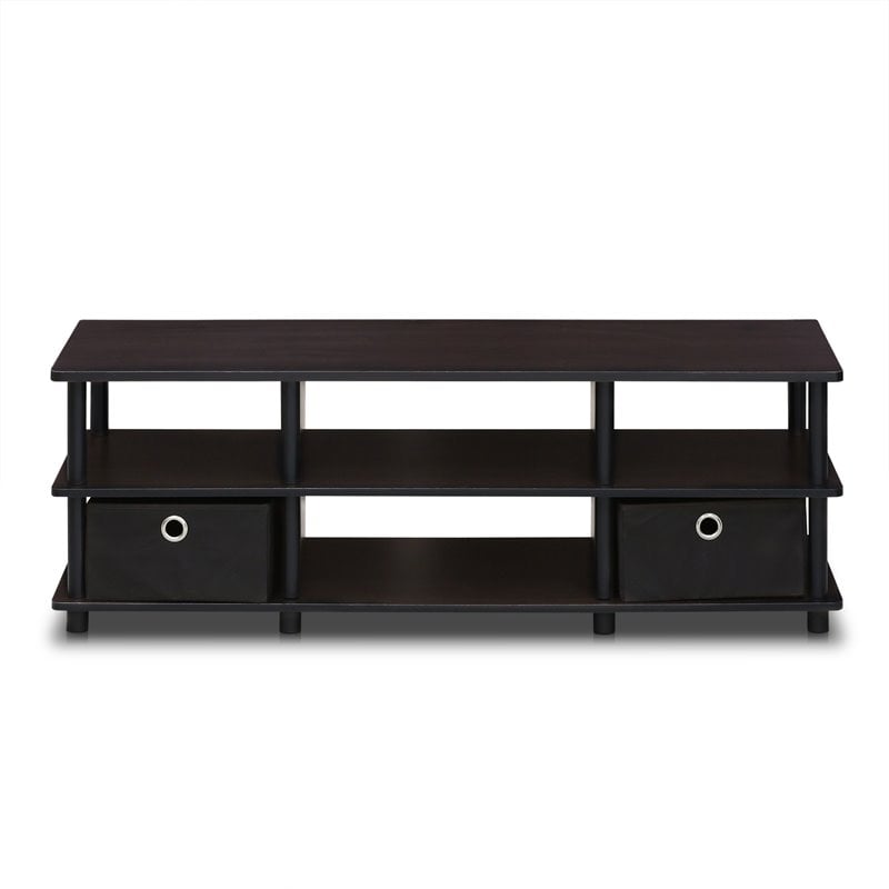 Pemberly Row Wood TV Entertainment Center for TV up to 43