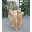 Pemberly Row Mahogany Solid and Veneer Umbrella Stand in Dark Brown