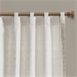 Pemberly Row Cotton Printed Window Curtain Panel with Lining in Beige