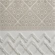Pemberly Row Cotton Printed Window Curtain Panel with Lining in Beige