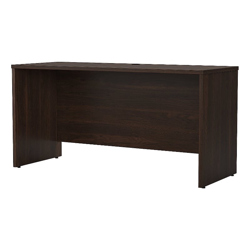 Pemberly Row 60W x 24D Credenza Desk in Black Walnut - Engineered Wood