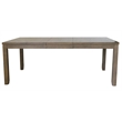 Pemberly Row Wood 5PC Extendable Dining Table Set 4 Slat Back Chairs in Brown