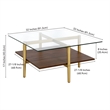 Pemberly Row Contemporary Metal 32